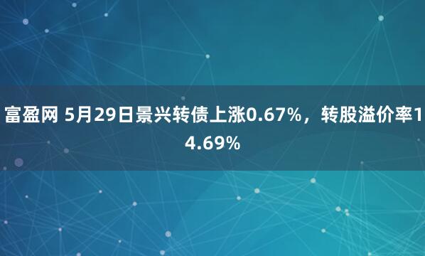 富盈网 5月29日景兴转债上涨0.67%，转股溢价率14.69%