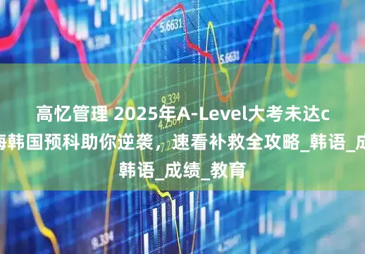 高忆管理 2025年A-Level大考未达con？上海韩国预科助你逆袭，速看补救全攻略_韩语_成绩_教育